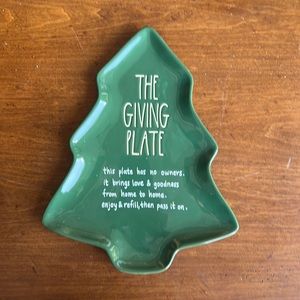 Raw Dunn Christmas cookie plate